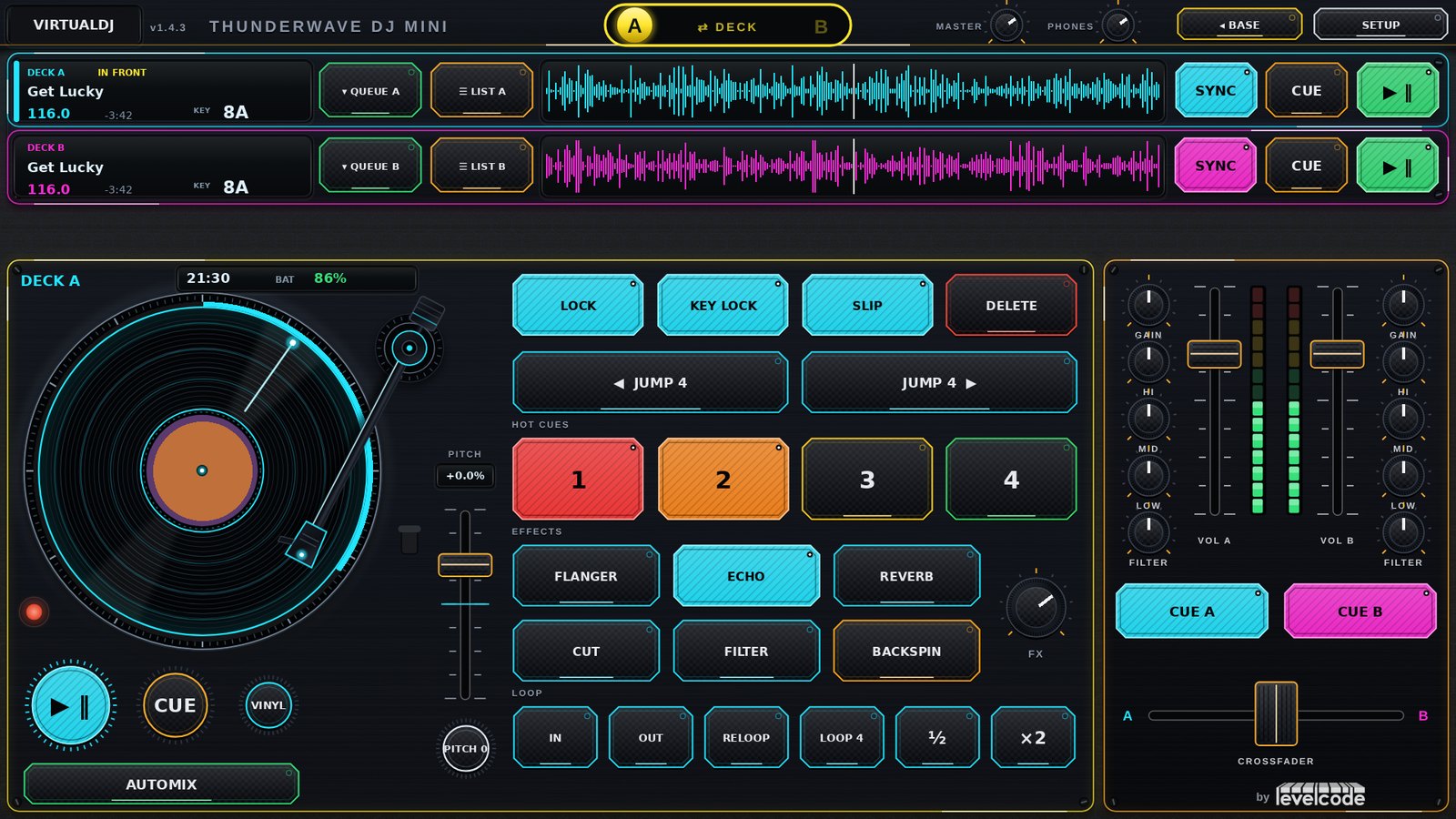 ThunderWave DJ MINI NEON