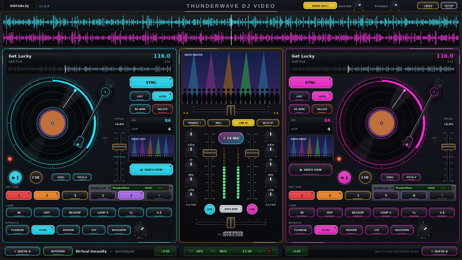 ThunderWave DJ VIDEO NEON
