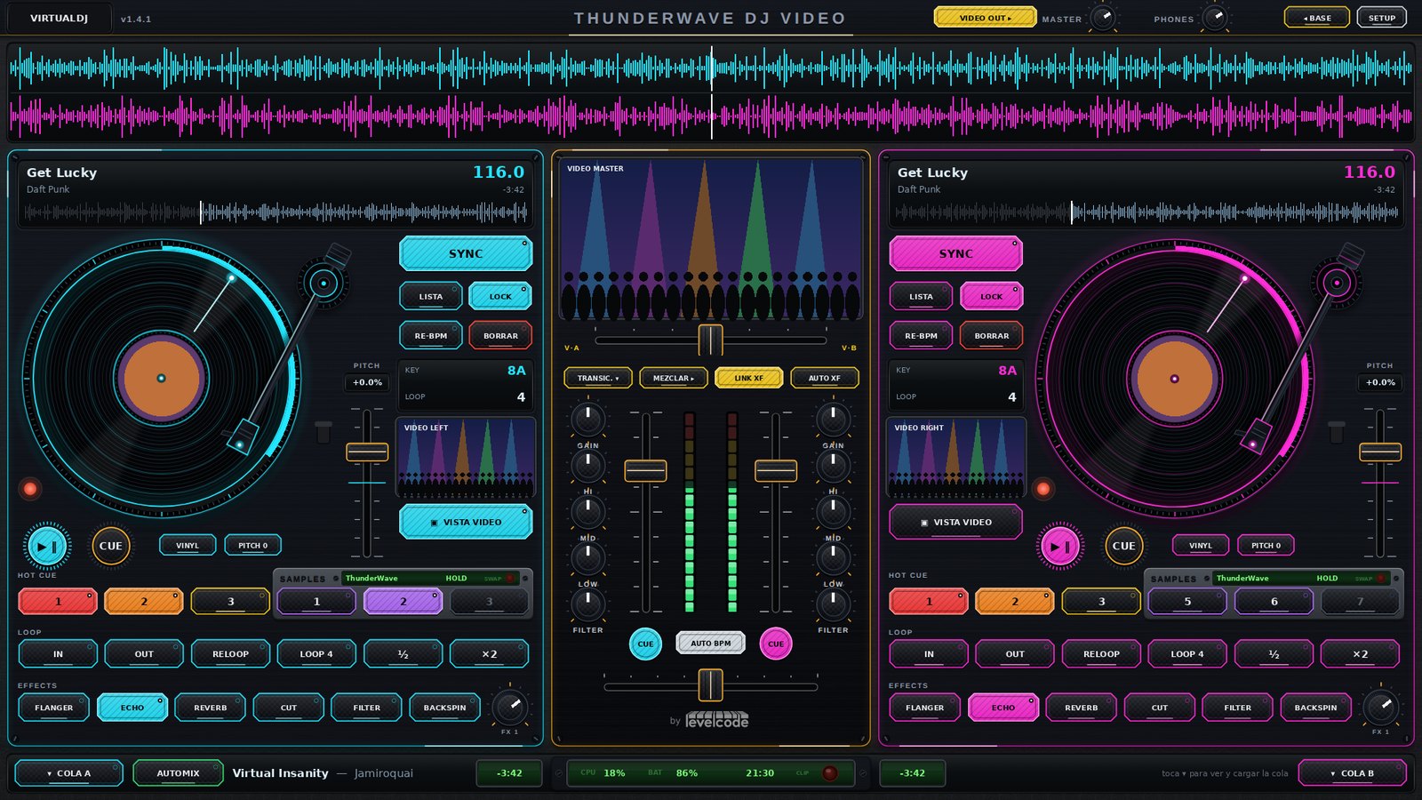 ThunderWave DJ VIDEO NEON